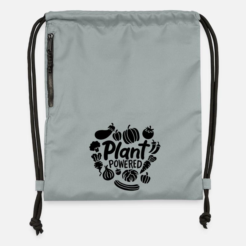 Plant powered - Turnbeutel aus Recycling-Material - Steingrau mineral wash