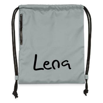 lena - Turnbeutel aus Recycling-Material - Steingrau mineral wash - Vorne