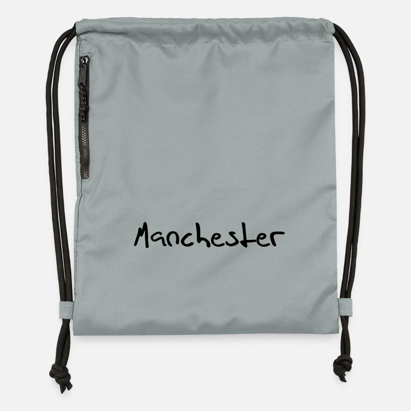 Manchester - Sac à cordon en polyester recyclé - gris fer délavé