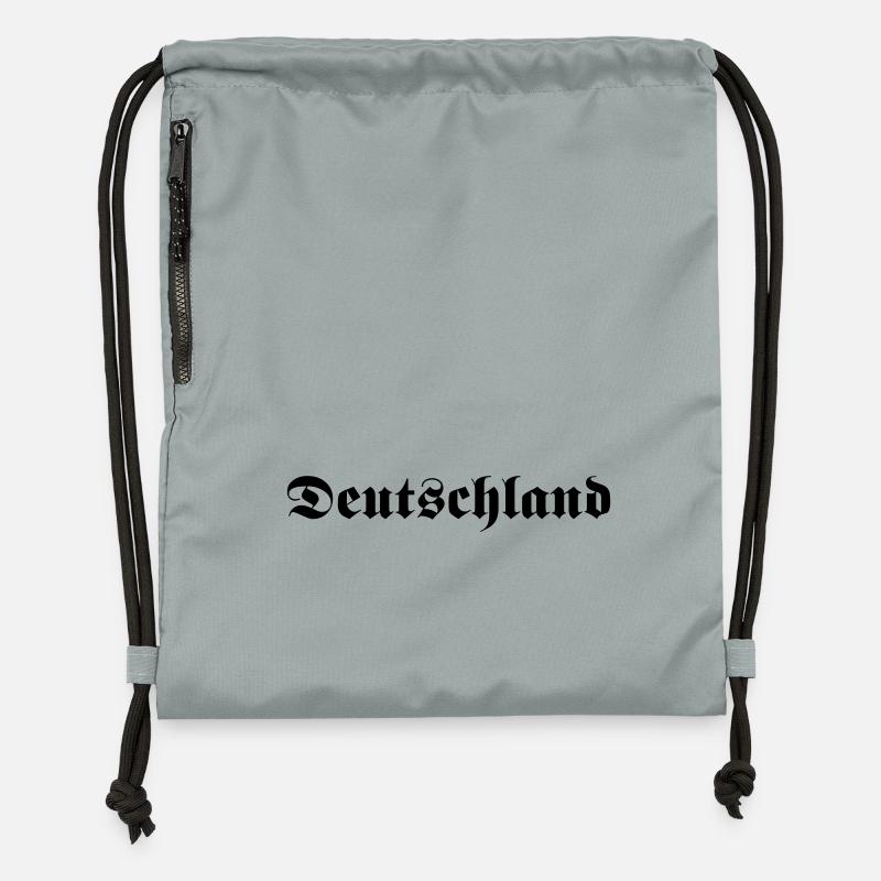 Allemagne - Sac à cordon en polyester recyclé - gris fer délavé
