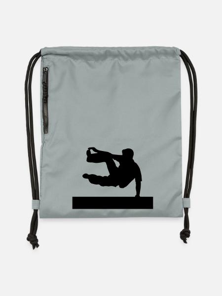 Le Parkour - Turnbeutel aus Recycling-Material - Steingrau mineral wash