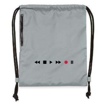 Tape Deck - Gymsac made from recycled material - mineral charcoal grey - Front