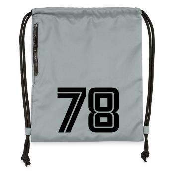 78 - Gymsac made from recycled material - mineral charcoal grey - Front