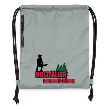 holzfäller - Turnbeutel aus Recycling-Material - Steingrau mineral wash - Vorne