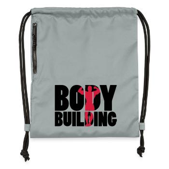 Body Building - Sac à cordon en polyester recyclé - gris fer délavé - Devant