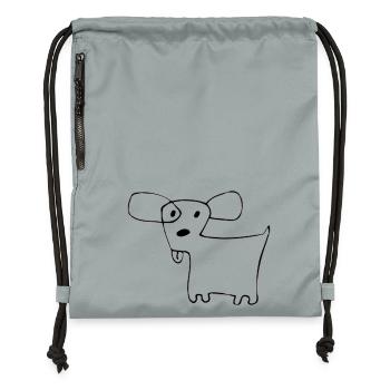 02 Doggie Shorts - Gymsac made from recycled material - mineral charcoal grey - Front