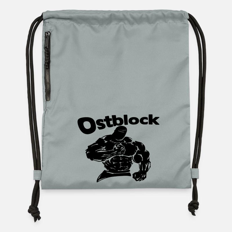 ostblock - Gymsac made from recycled material - mineral charcoal grey