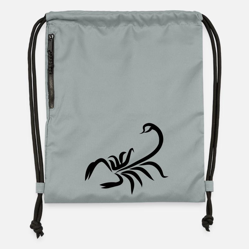 scorpion2 - Sac à cordon en polyester recyclé - gris fer délavé