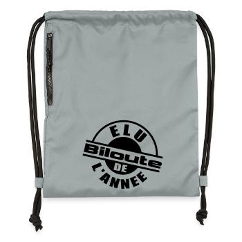 elu_biloute - Turnbeutel aus Recycling-Material - Steingrau mineral wash - Vorne