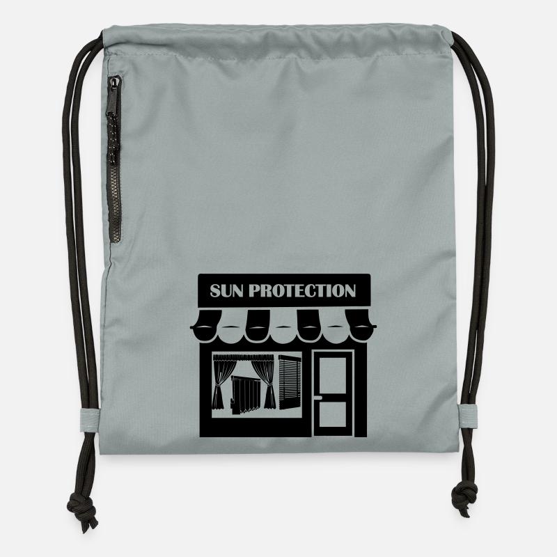 Stores rideaux 31 - Sac à cordon en polyester recyclé - gris fer délavé