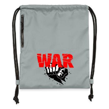 No war - Gymsac made from recycled material - mineral charcoal grey - Front