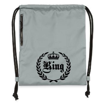 Roi - Sac à cordon en polyester recyclé - gris fer délavé - Devant