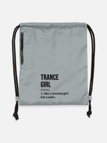 Trance Trance Trance - Turnbeutel aus Recycling-Material - Steingrau mineral wash