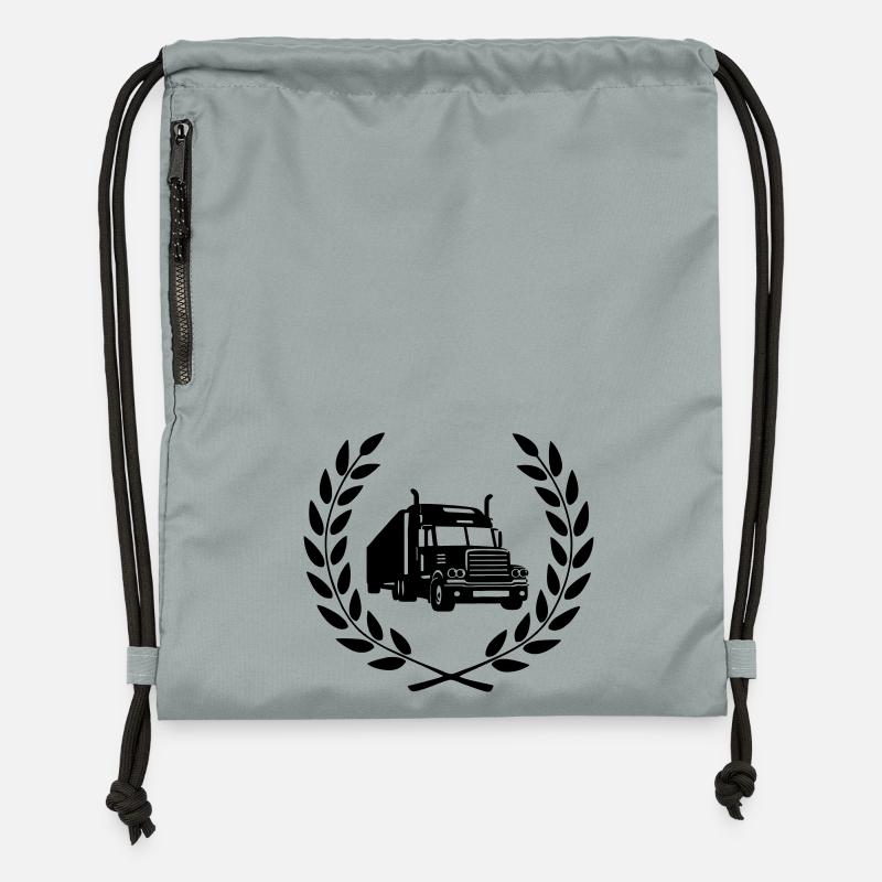 Truck Driver - Gymsac made from recycled material - mineral charcoal grey