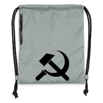 communisme - Sac à cordon en polyester recyclé - gris fer délavé - Devant