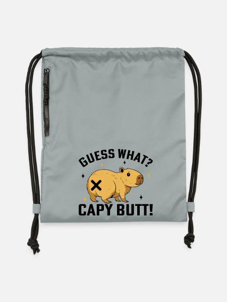 Capybara  - Turnbeutel aus Recycling-Material - Steingrau mineral wash