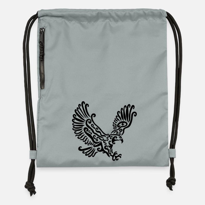 Black Eagle - Gymsac made from recycled material - mineral charcoal grey