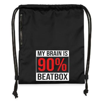 Beatbox - Gymsac made from recycled material - military green - Front