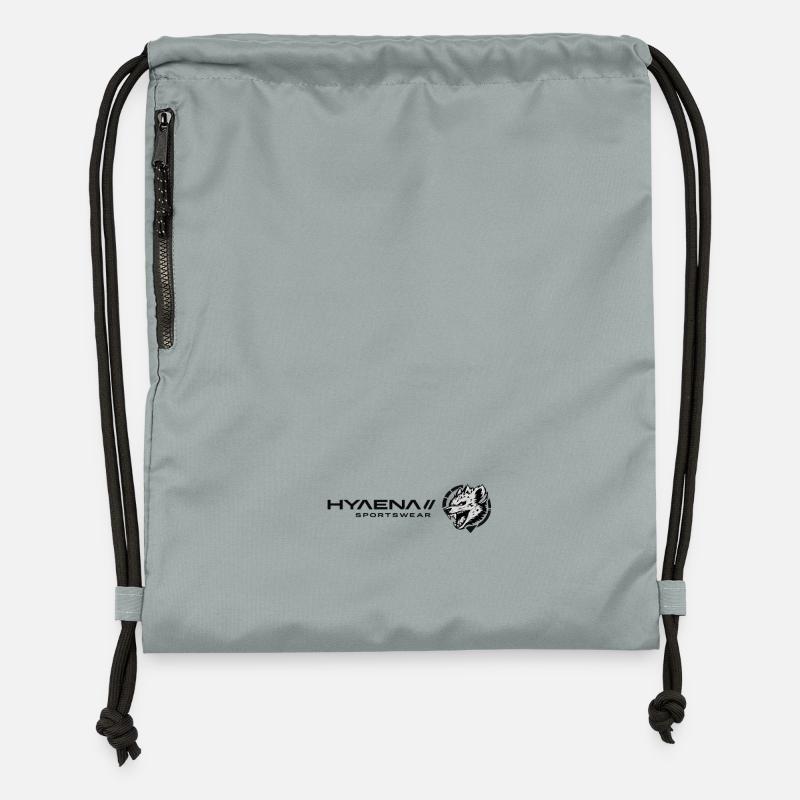 Hyaena Logo Version 4 by TF - Gymsac made from recycled material - mineral charcoal grey