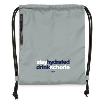 Stay Hydrated Drink Spritzer - Gymsac made from recycled material - mineral charcoal grey - Front