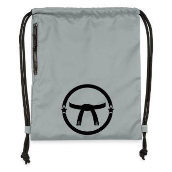 Judo / Judoka / Sport / Fight / Fighter / Strong - Gymsac made from recycled material - mineral charcoal grey - Front