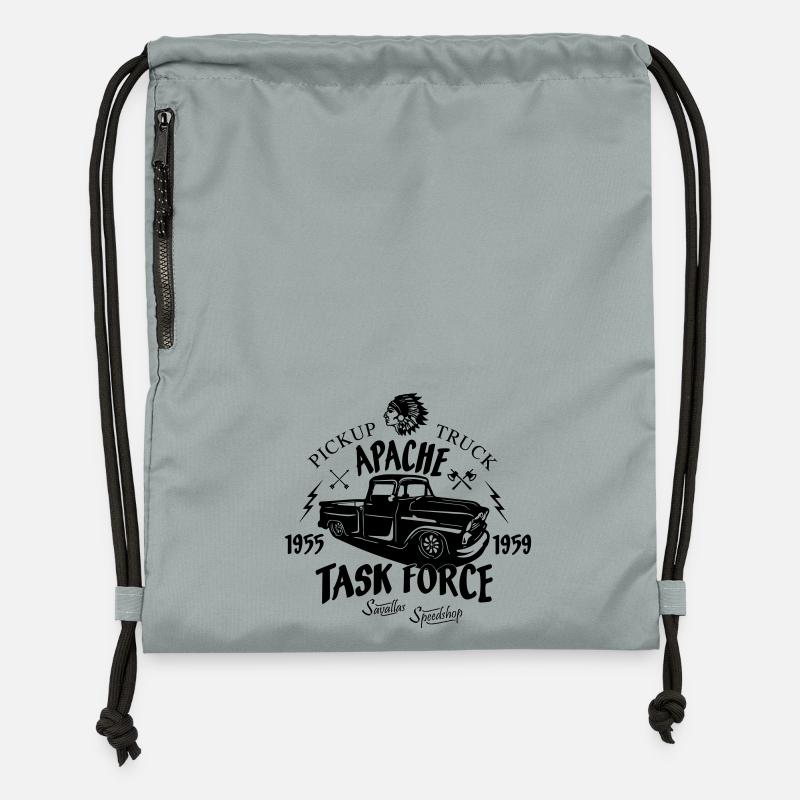 Camion Apache - Sac à cordon en polyester recyclé - gris fer délavé