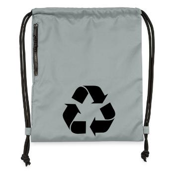 Recycle recycling - Gymsac made from recycled material - mineral charcoal grey - Front