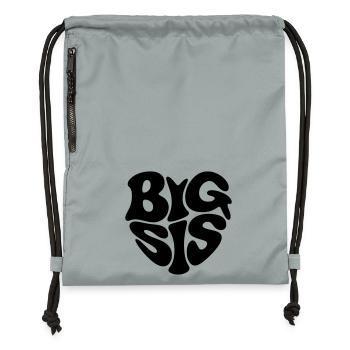 Grande Sœur - Sac à cordon en polyester recyclé - gris fer délavé - Devant