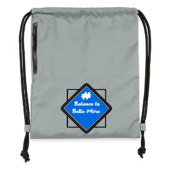 # Throw your mother-in-law - Gymsac made from recycled material - mineral charcoal grey - Front