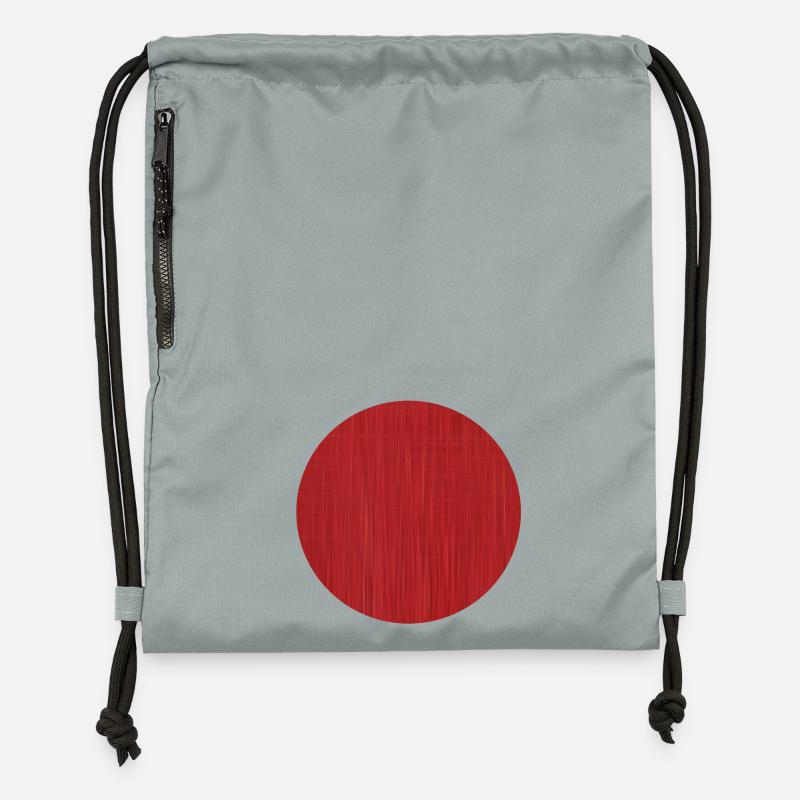 Red Circle - Sac à cordon en polyester recyclé - gris fer délavé