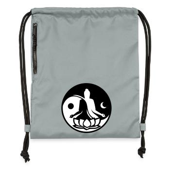 Yin und Yang - Turnbeutel aus Recycling-Material - Steingrau mineral wash - Vorne
