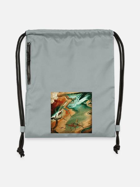 Beach - Turnbeutel aus Recycling-Material - Steingrau mineral wash