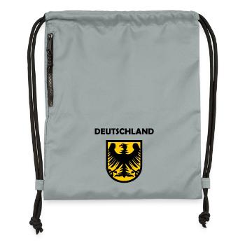 Der Deutschland Adler - Turnbeutel aus Recycling-Material - Steingrau mineral wash - Vorne