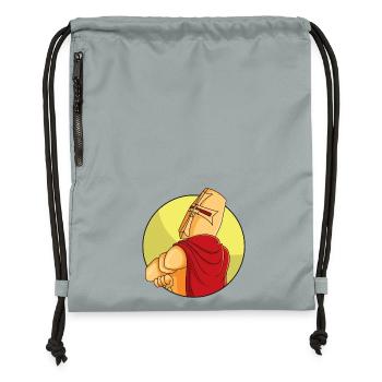 Stubborn Crusader - Gymsac made from recycled material - mineral charcoal grey - Front