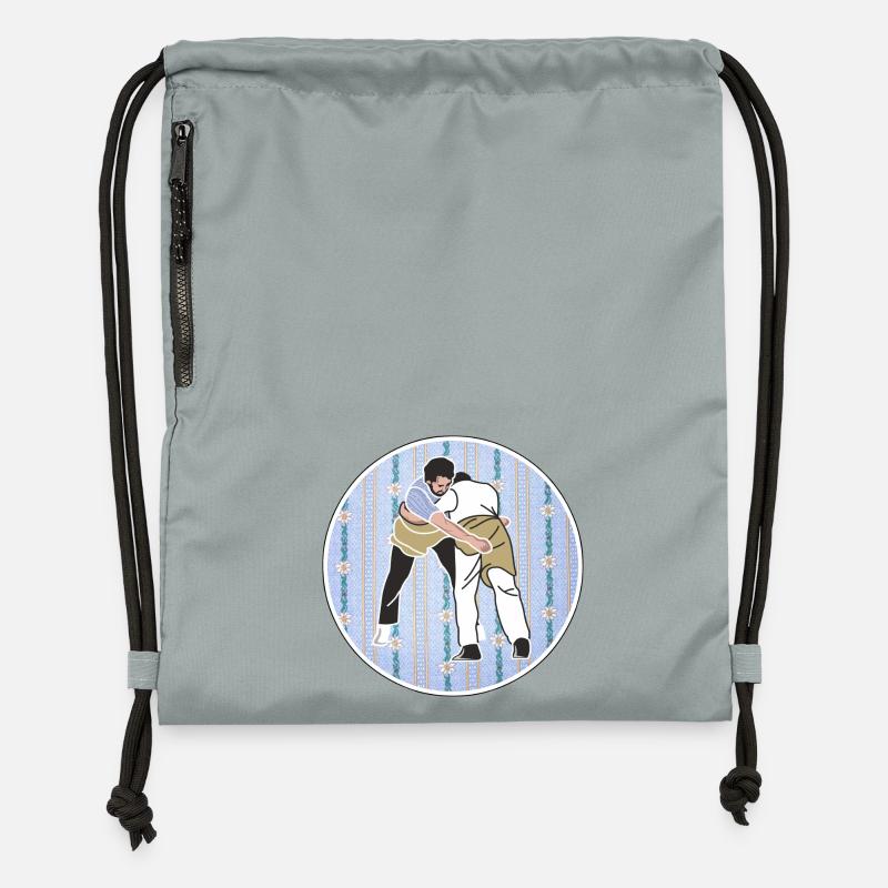 Schwingen, schwinger Edelweiss Tradition - Sac à cordon en polyester recyclé - gris fer délavé