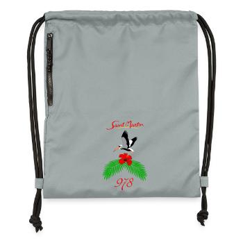 Sint Maarten - Gymsac made from recycled material - mineral charcoal grey - Front