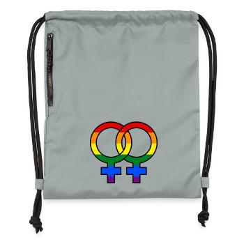 Gleichgeschlechtliche Ehe Lgbt Beziehung Stolz - Turnbeutel aus Recycling-Material - Steingrau mineral wash - Vorne