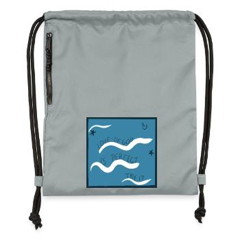 God's Love Is Perfect - Gymsac made from recycled material - mineral charcoal grey - Front