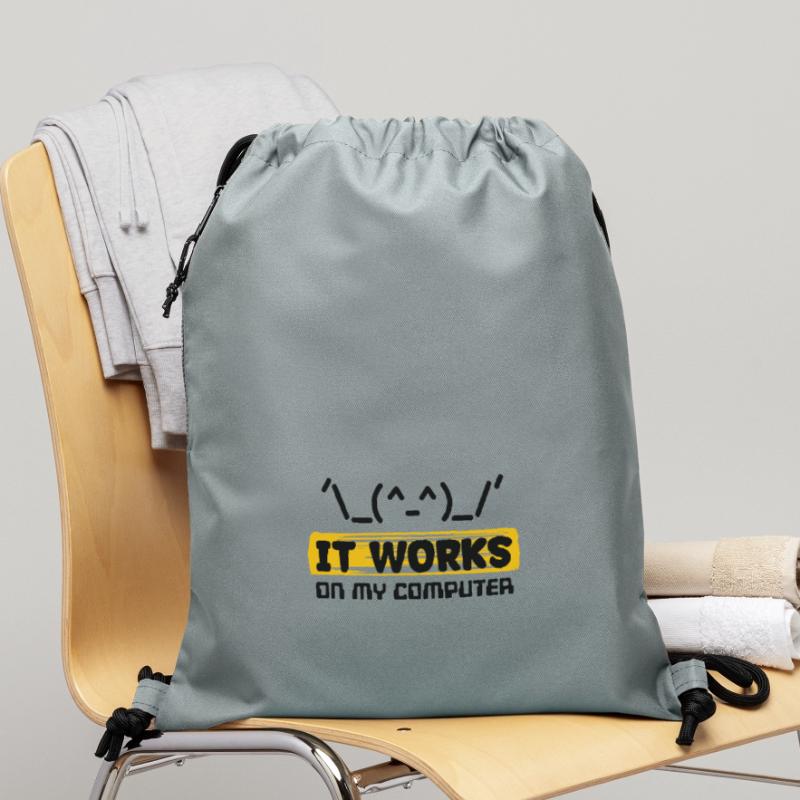 Déclaration du développeur Coden Scripting Computer Geek Sac à cordon en polyester recyclé