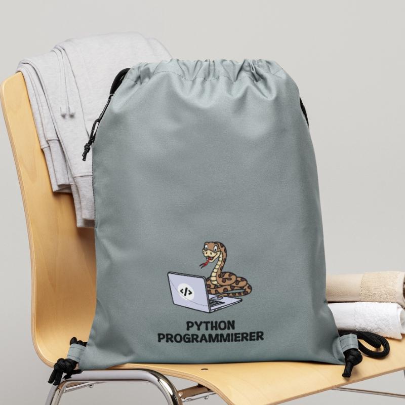 Déclaration du développeur de code informatique du programmeur Sac à cordon en polyester recyclé