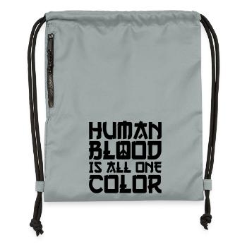 Paix Liberté Paix mondiale - Sac à cordon en polyester recyclé - gris fer délavé - Devant