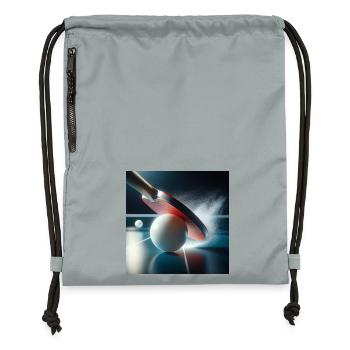 Sports, tennis de table - Sac à cordon en polyester recyclé - gris fer délavé - Devant