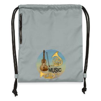Musical instruments - Gymsac made from recycled material - mineral charcoal grey - Front
