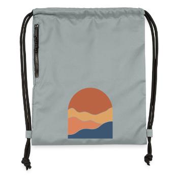 Warm Horizon Layers - Gymsac made from recycled material - mineral charcoal grey - Front