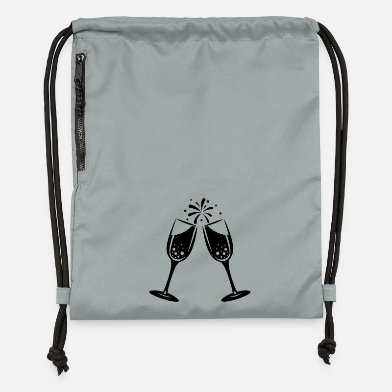 Toasts - Sac à cordon en polyester recyclé - gris fer délavé