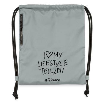 Lifestyle Teizeit - Turnbeutel aus Recycling-Material - Steingrau mineral wash - Vorne