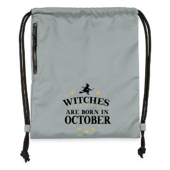 Witches Oktober - Turnbeutel aus Recycling-Material - Steingrau mineral wash - Vorne