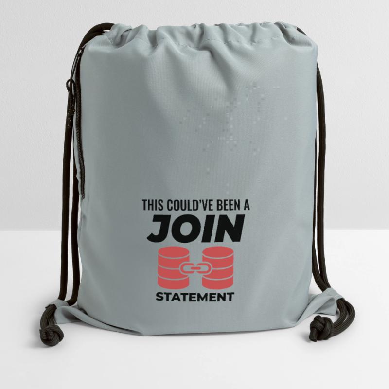 SQL Join Database, instruction de programmation des données Sac à cordon en polyester recyclé