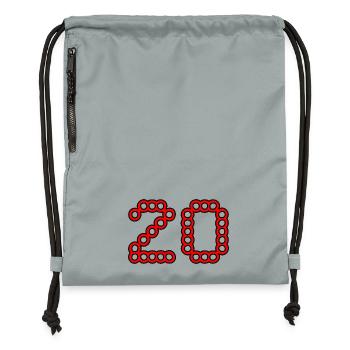 20. 20 JAHRE. 20-JÄHRIGES JUBILÄUM. 20-JÄHRIGES JUBILÄUM. - Turnbeutel aus Recycling-Material - Steingrau mineral wash - Vorne