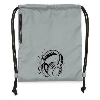 Headphones - Gymsac made from recycled material - mineral charcoal grey - Front